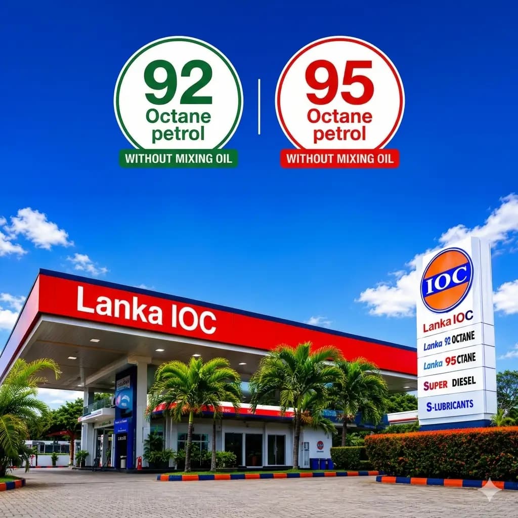 Lanka IOC fuel station — 92 and 95 octane petrol
