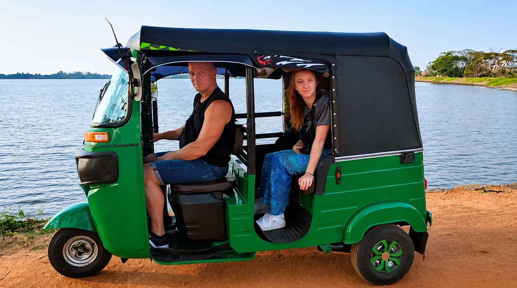 Driving to Anuradhapura by tuk tuk through Sri Lanka's dry zone