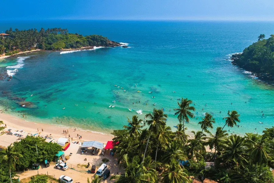 Hiriketiya horseshoe bay surf culture hidden beach Sri Lanka