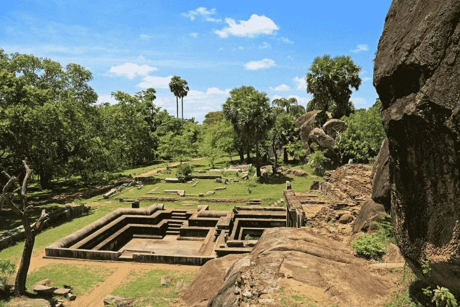 The Sakwala Chakraya stargate carving at Ranmasu Uyana, Anuradhapura