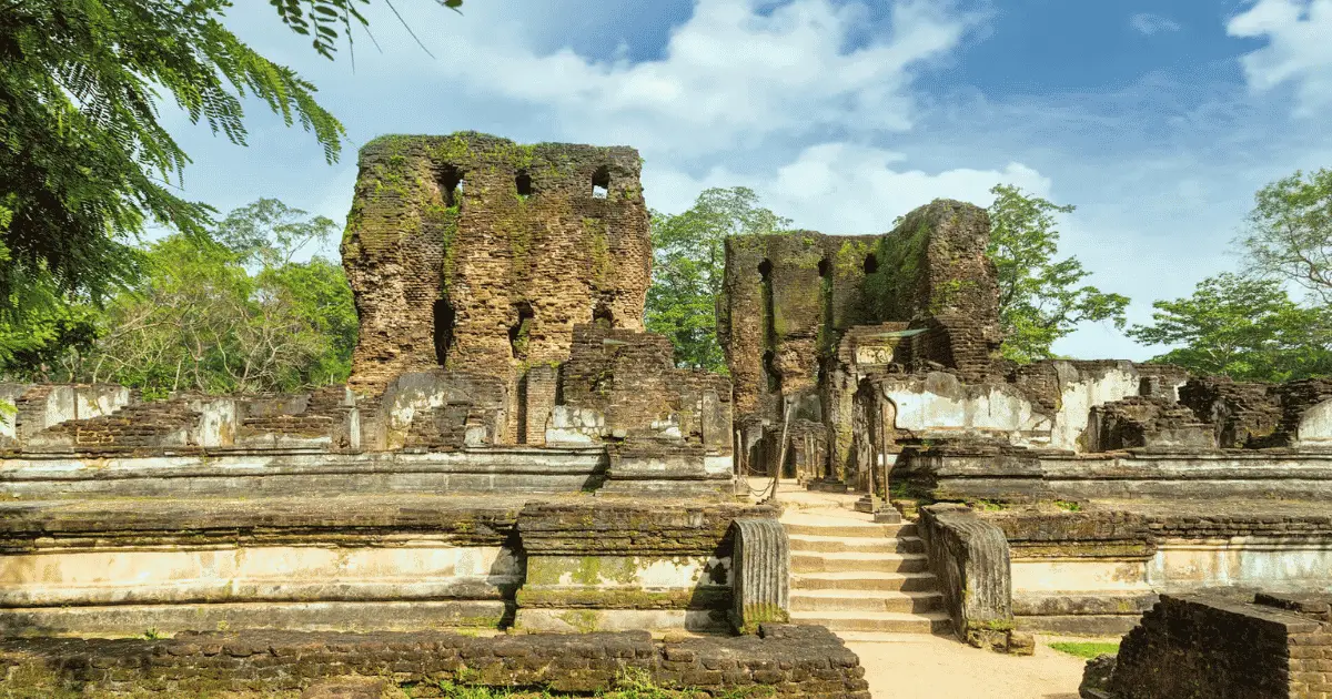 Royal Palace ruins of King Parakramabahu at Polonnaruwa ancient city