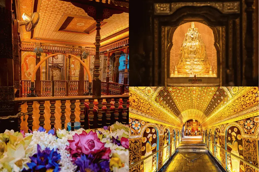 Temple of the Tooth Relic beside Kandy Lake, Sri Lanka