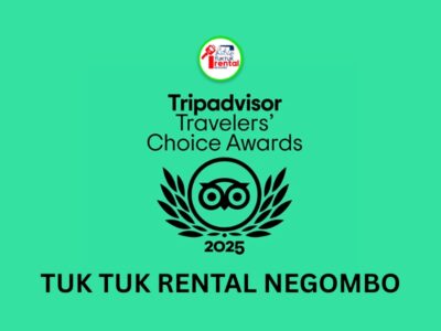 TUK TUK Rental Negombo Wins Tripadvisor Award 2025 TUK TUK Rental Negombo Wins Tripadvisor Award 2025
